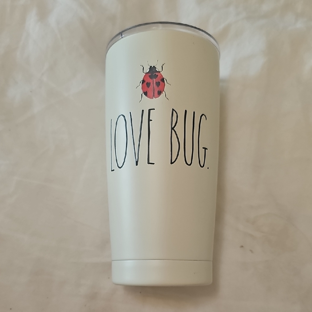 Rae Dunn Love Bug Thermal Travel Tumbler - Cream